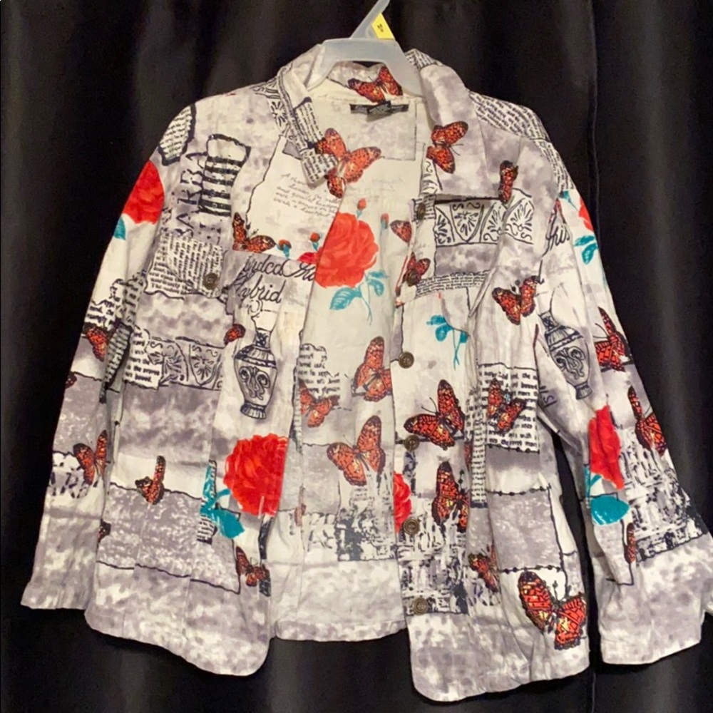 Half sleeve jean jacket
